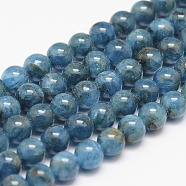 Natural Apatite Bead Strands, Round, 7mm, Hole: 0.8mm, about 57pcs/strand, 15inch(G-P204-09-7mm)