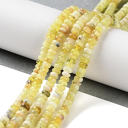 Natural Yellow Opal Beads Strands, Rondelle, 4~4.5x2~2.5mm, Hole: 1.2mm, about 155~163pcs/strand, 15.16''~15.35''(38.5~39cm)(G-K343-C30-01)