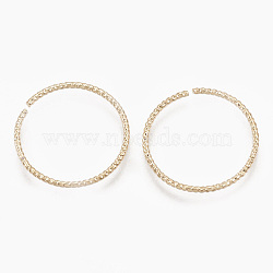 Brass Linking Rings, Real 18K Gold Plated, Ring, 25x1mm(KK-S348-90B)