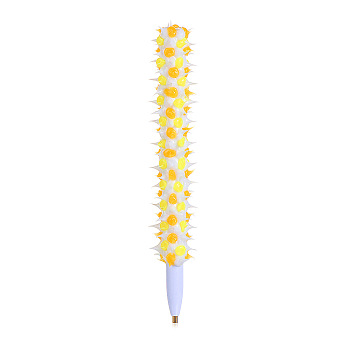 Plastic Diamond Painting Point Drill Pens, Soft and Comfortable Grip, Bumpy Diamond Painting Tools, Yellow, 150x15mm