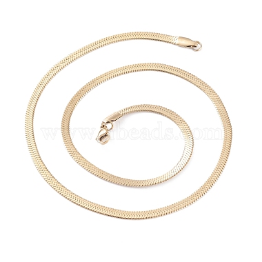 Vacuum Plating 304 Stainless Steel Snake Chains Necklaces(X-NJEW-O058-29G)-2