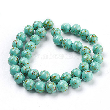 Synthetic Turquoise Beads Strands(TURQ-H038-10mm-XXS10)-2