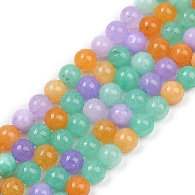 Natural Dyed White Jade Beads Strands(X-G-NH0045-01A)-2