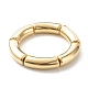 Chunky CCB Plastic Curved Tube Beads Stretch Bracelet for Men Women(BJEW-JB06992-01)-1