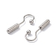 304 Stainless Steel Screw Hooks Shape Dangle Earrings for Woman(EJEW-F312-09P)-2