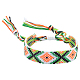 Polyester-cotton Braided Rhombus Pattern Cord Bracelet(FIND-PW0013-001A-12)-1