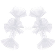 Wedding Mesh Sleeves, Bridal Long Mesh Gloves for Wedding Dress, White, 650x310x8.5mm(FIND-WH0126-194)