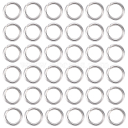 304 3000pcs Stainless Steel Open Jump Rings, Stainless Steel Color, 21 Gauge, 5x0.7mm, Inner Diameter: 3.6mm(STAS-SP0001-63B)