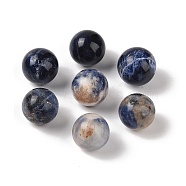 Natural Sodalite No Hole Sphere Beads, Round, 14mm(G-K353-04C-08)