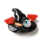 Halloween Theme Cartoon Resin  Cabochons, Hat, 24.5x20.5x8mm(CRES-D043-01E)