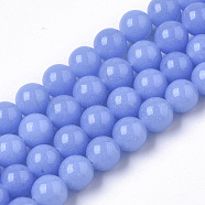 Synthetic Luminous Stone Beads Strands, Round, Cornflower Blue, 8x8mm, Hole: 1mm, about 47~49pcs/strand, 14.17 inch~14.69 inch(G-T129-12B)