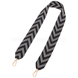 Arrows Pattern Polyester Bag Straps, with Alloy Swivel Clasps, for Bag Straps Replacement Accessories, Black, 101x5.3cm(DIY-WH0304-022)