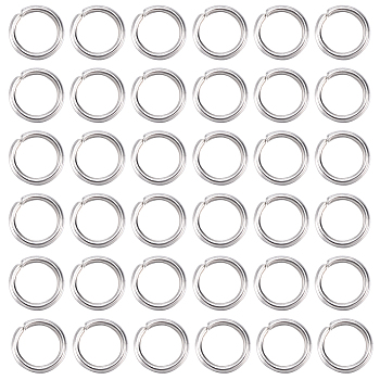 304 3000pcs Stainless Steel Open Jump Rings, Stainless Steel Color, 21 Gauge, 5x0.7mm, Inner Diameter: 3.6mm