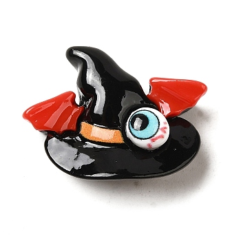 Halloween Theme Cartoon Resin  Cabochons, Hat, 24.5x20.5x8mm