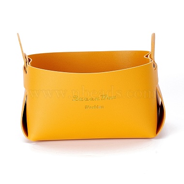 Orange Rectangle Leather Gift Boxes