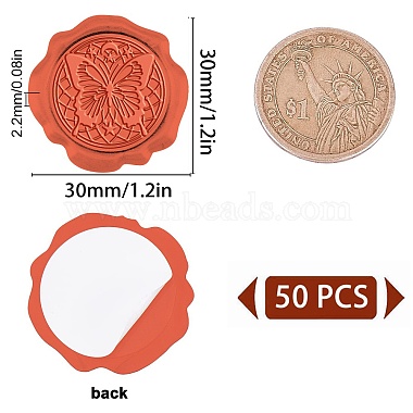 CRASPIRE Adhesive Wax Seal Stickers(DIY-CP0008-18U)-2