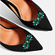 4Pcs 2 Style Flower Glass Rhinestone Shoe Decoration(AJEW-AR0001-79B)-7