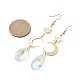 Moon & Star & Sun Brass Asymmetrical Earrings(EJEW-JE05458)-4