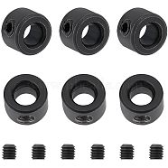 Unicraftale Carbon Steel Diaphragm Rings, Fixed Ring, Retainer Ring, Bearing Accessories, Electrophoresis Black, 12x8mm, Inner Diameter: 6mm(FIND-UN0001-34E)