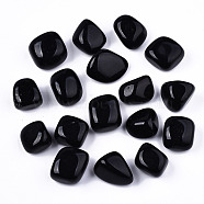 Natural Black Obsidian Beads, Healing Stones, for Energy Balancing Meditation Therapy, Tumbled Stone, Vase Filler Gems, No Hole/Undrilled, Nuggets, 19~30x18~28x10~24mm 250~300g/bag(G-N332-001)
