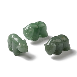 Natural Green Aventurine Display Decoration, Bear, 39~41x16~18x24~30mm(G-C028-02A)