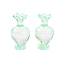 Resin Porcelain Vase Miniature  Ornaments, Micro Landscape Garden Dollhouse Accessories Pretending Prop Decorations, Vase, 19.5x11x11mm(AJEW-Q009-01B)