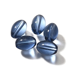 K9 Glass, Imitation Austrian Crystal Beads, Oval, Steel Blue, 11x8mm, Hole: 1.8mm(GLAA-R004-01S)