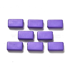 Opaque Acrylic Beads, Rectangle, Mauve, 18.5x10x6mm, Hole: 2mm, about 450pcs/500g(OACR-A030-03E)