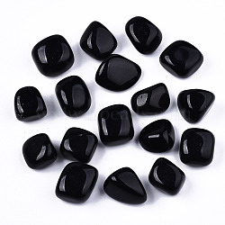 Natural Black Obsidian Beads, Tumbled Stone, Vase Filler Gems, No Hole/Undrilled, Nuggets, 19~30x18~28x10~24mm 250~300g/bag(G-N332-001)