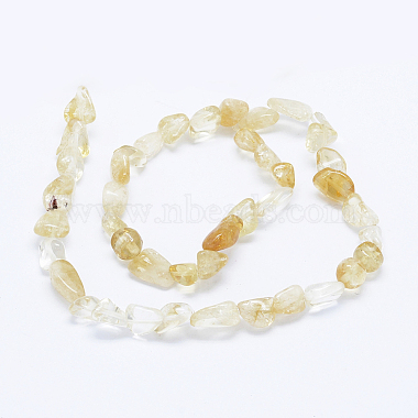 Natural Citrine Beads Strands(G-F599-18)-2