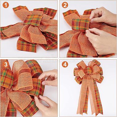 Chgcraft 2Stk. Tartan-Muster(DIY-CA0004-32)-3