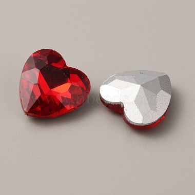 Heart Glass Rhinestone Cabochons