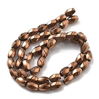 Electroplated Synthetic Non-magnetic Hematite Beads Strands(G-P545-G02-02D)-2