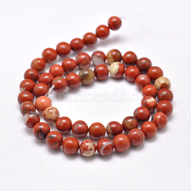 Natural Red Jasper Beads Strands(X-G-F348-02-4mm)-2