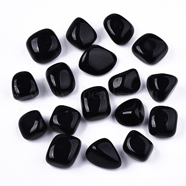 Black Nuggets Obsidian Beads