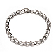304 Stainless Steel Twisted Chain Bracelets(BJEW-M165-03P)-1