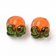 Autumn Theme Handmade Bumpy Lampwork Beads(LAMP-S194-014)-2