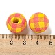 Printed Wood European Beads(WOOD-G022-13C)-3