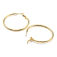 Ion Plating(IP) 316 Surgical Stainless Steel Hoop Earrings for Women(EJEW-C053-08A-G)-2
