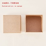 Cardboard Jewelry Boxes, for Ring, Square, Tan, 5x5x3.2cm(CBOX-R036-09C)