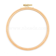 Wood Cross Stitch Embroidery Hoops, Embroidered Display Frame, Sewing Tools Accessory, Navajo White, 190mm(PW-WG42178-01)