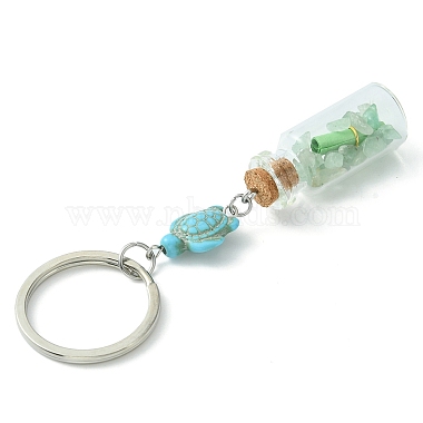 Wishing Bottle Glass Pendant Keychains(KEYC-JKC00499)-5