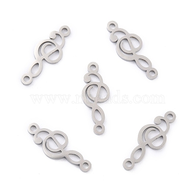 Stainless Steel Color Musical Note 201 Stainless Steel Pendants