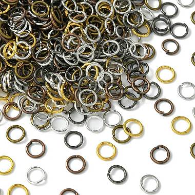 1200Pcs 6 Colors Iron Open Jump Rings(IFIN-YW0003-04)-2