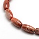 Ovales rouge naturel perles jaspe brins(G-P062-04)-3