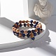 Ensemble de bracelets extensibles de perles rondes en sodalite naturelle et en bois(BJEW-JB07165-04)-2