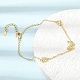 Brass Butterfly Link Bracelets(KK-CBAFF9E-01G)-2