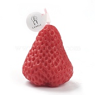 Strawberry Shaped Aromatherapy Smokeless Candles, with Box, for Wedding, Party, Votives, Oil Burners and Christmas Decorations, Crimson, 4.4x3.9x3.9cm(DIY-C001-04A)