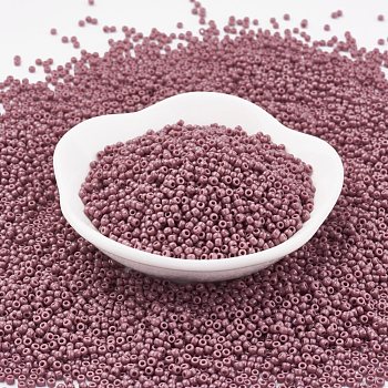 TOHO Japanese Seed Beads, Round, 11/0, (52) Opaque Lavender, 2x1.5mm, Hole: 0.5mm, about 42000pcs/pound