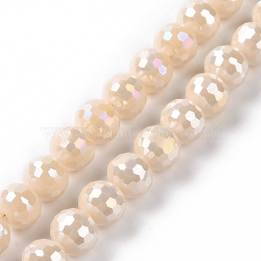 Electroplate Glass Beads Strands(GLAA-E036-14-M)-2